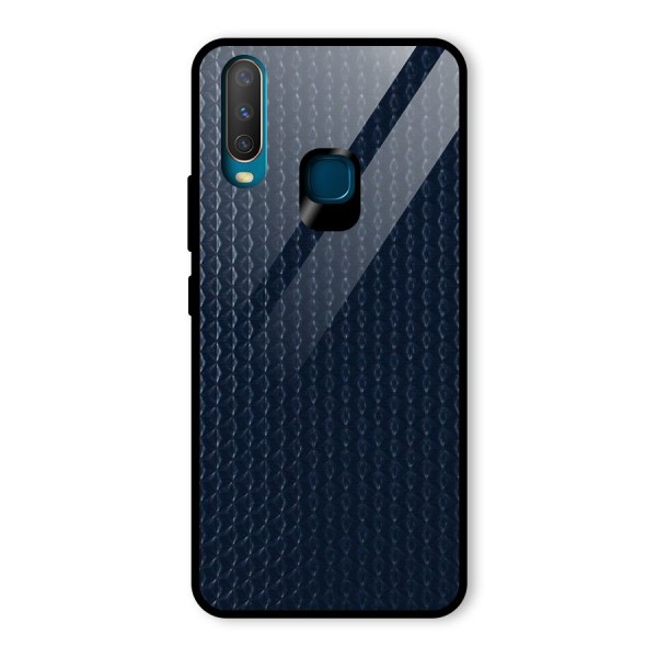 Blue Pattern Glass Back Case for Vivo Y12